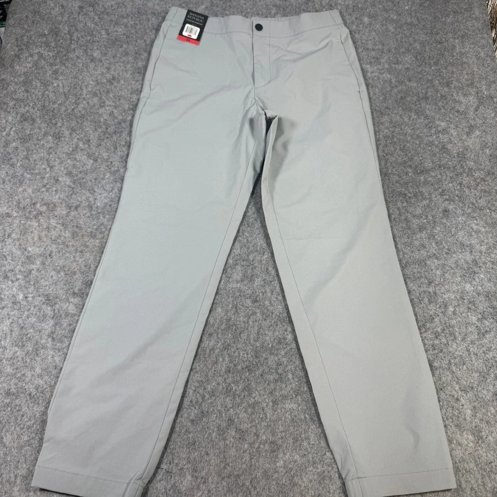 Banana Republic Motion Tech Hybrid Pant Mens 34 Quarry Grey 14890666 New
